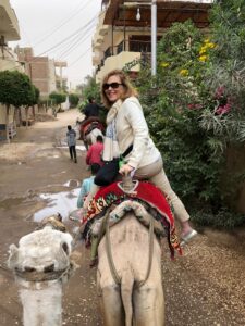 Margaret on camel